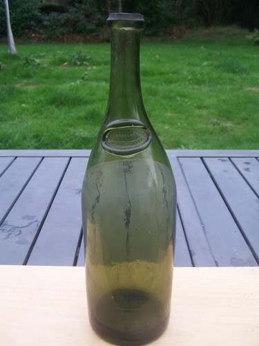 Bouteille ancienne verre - bouteille,