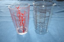 Verre mesureur ancien verutil pyrex lot de 2