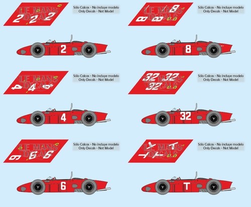 Décal ferrari 156 gp - décal,