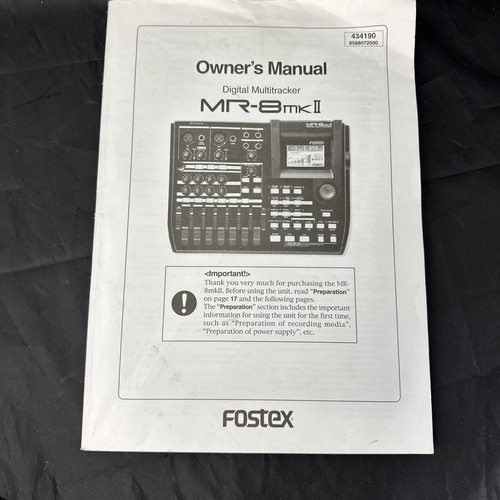 Fostex 8mkii digital - fostex, mr-8mkii
