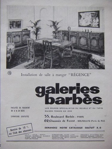 Publicité galeries barbès - publicitÉ,