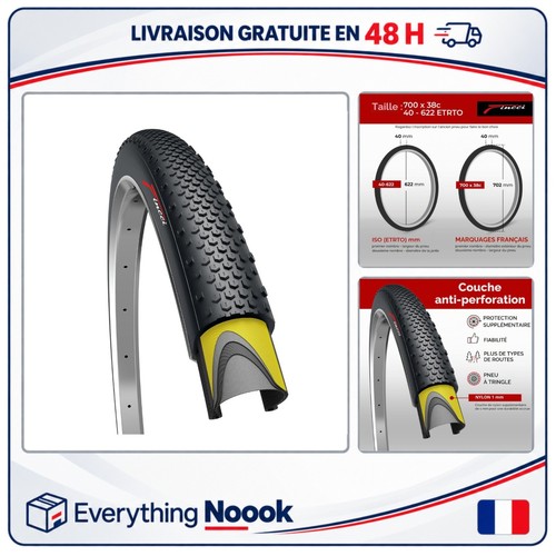 Fincci pneu vélo 700x38c - pneu,
