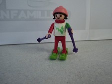 PLAYMOBIL vintage city life sports d'hiver fille skieuse du set 3687 de 1992