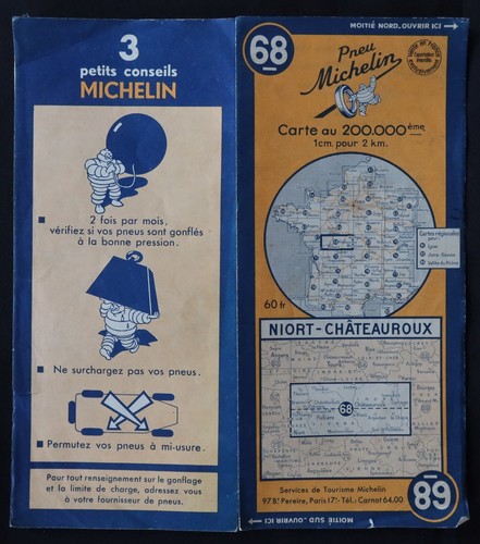 Carte michelin niort - michelin, 68