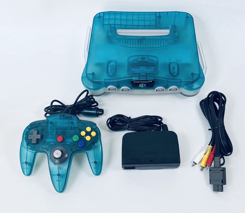 Console nintendo bleu clair - 64,
