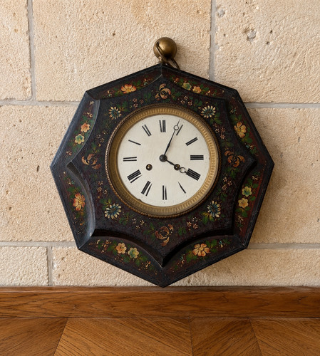 Horloge murale octogonale