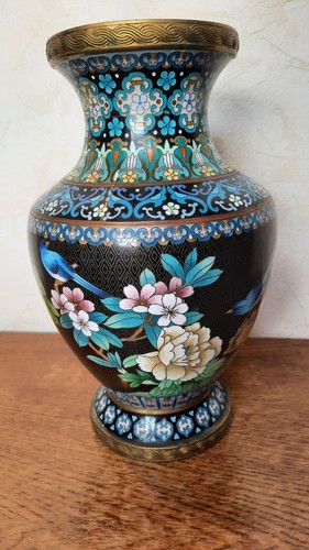 Vase chinois ancien émaux - vase, en