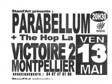 FLYER - PARABELLUM : EN CONCERT LIVE A MONTPELLIER ( FRANCE ) 2011 MINI AFFICHE