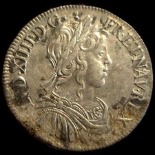 1/2 Écu Mèche Longue 1654 X