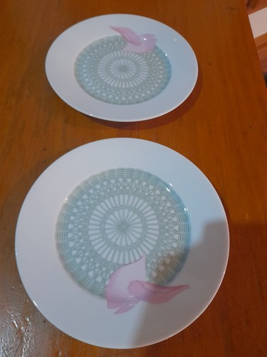 Deux assiettes mignardises - assiettes, À
