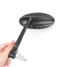 Rétroviseur guidon noir ovale