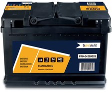 Batterie de voiture BPROAUTO 74Ah/680A 