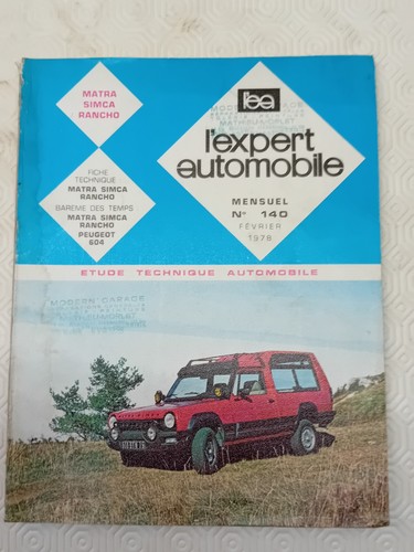 Revue technique matra simca - technique,