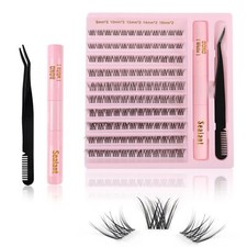 Kit Extension Cils Individuel 120PCS Kit Faux Cils Naturel Avec Lash Bond et ...
