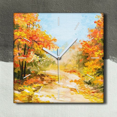 Horloge murale sur toile - , 30x30