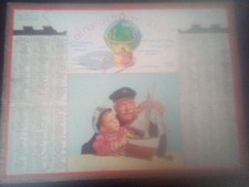 calendrier almanach du facteur ptt des postes nord 1963