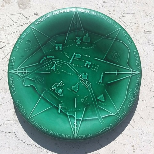 Assiette plate souvenir paris - assiette/plate,
