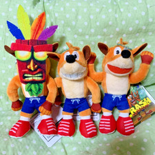 Lot de 3 peluches Crash Bandicoot peluche poupée mascotte chaîne Namco Limite...
