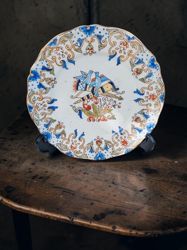 Ancienne assiette faïence - assiette,