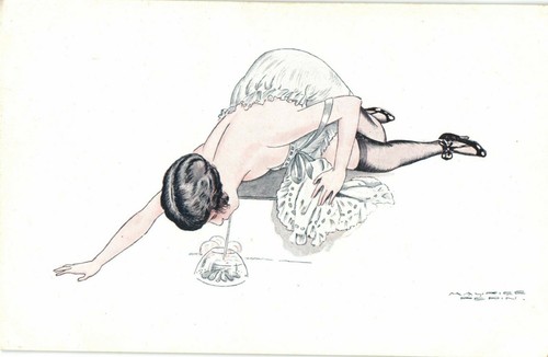 Erotic artist signed - erotic,,