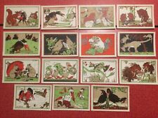 Lot de 15 CHROMOS Images Ray Lambert Bon Point - Animaux Corbeau Mulot Chat…