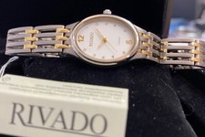 Rivado Montre Femme Massif Titan Ovale 23Mm Designer Montre Avec Zirconia