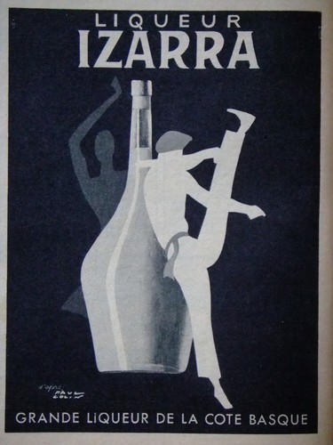 Publicité presse 1952 izarra - publicitÉ,
