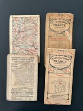 4 cartes routières MICHELIN  NEVERS . TROYES / TARIDE 14BIS SAVOIE / GUIDE AUTO