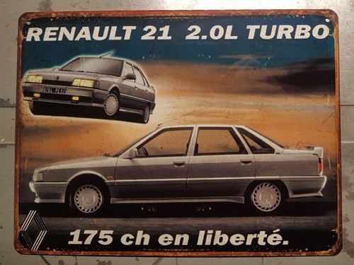Plaque métal vintage renault - plaque,