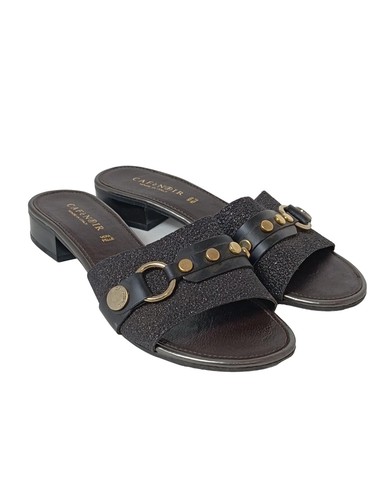 Café noir mule - noir, talon