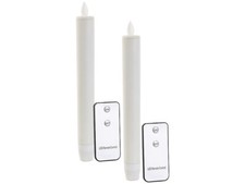 2 chandelles à LED avec