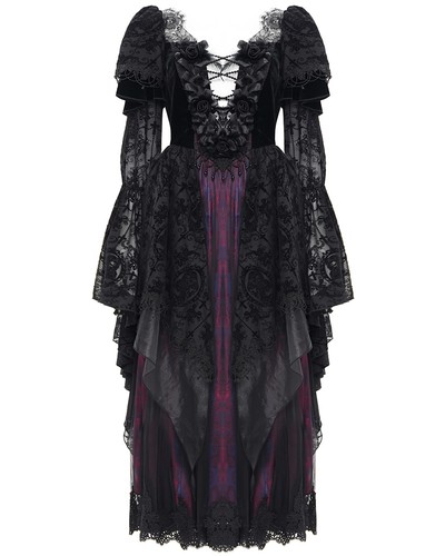 Robe bal maxi velours - de,