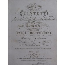 BOCCHERINI Luigi Six Quintetti