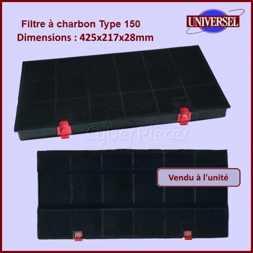 Filtre charbon type 150 - filtre, à