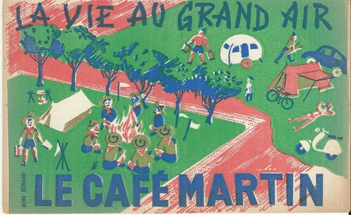 Buvard publicité cafe martin - publicité,