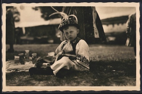 Carte postale petit garçon - carte,