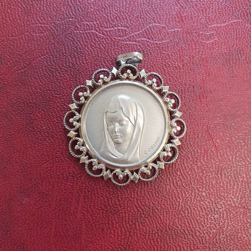Médaille vierge marie - vierge, signée