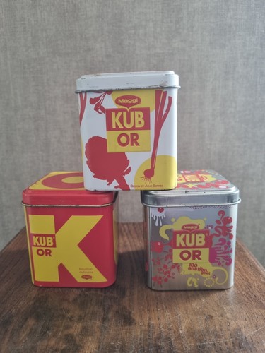 Lot boîtes métal maggi kub - métal,