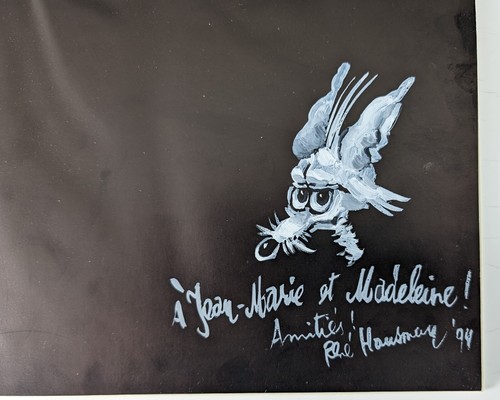 Dessin dédicace rené - dessin,