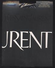 NEUF YVES SAINT LAURENT BAS TOP MACHA 25D NOIR TAILLE 2 DOUCEUR MAT AUTOFIXANT