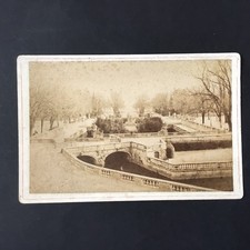 Photo NIMES Felix Fescourt Jardin Fontaine fin XIXè 1880 Photographie Ancienne
