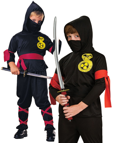 Costume ninja noir pour - de,