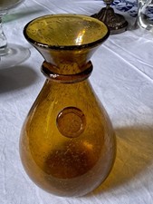 Pichet, Carafe en verre soufflé bullé de BIOT hauteur 23cm 
