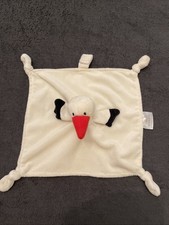 doudou plat carré cigogne