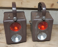 2 LAMPES SNCF - Lanterne à deux feux - Chemin de fer - Vintage - NON TESTER