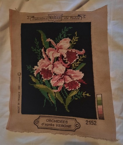 Canevas margot orchidées - canevas, orchidées 