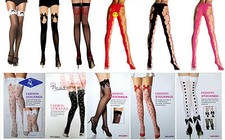 Bas Hold Ups dentelle filet de