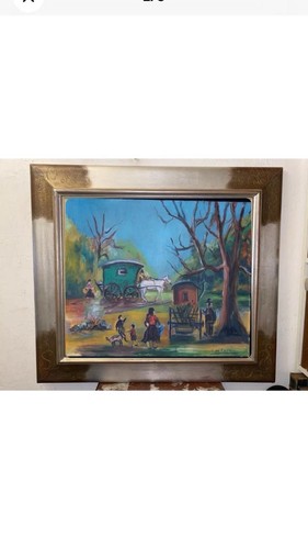 Tableau ancien 10f - tableau, 55x46