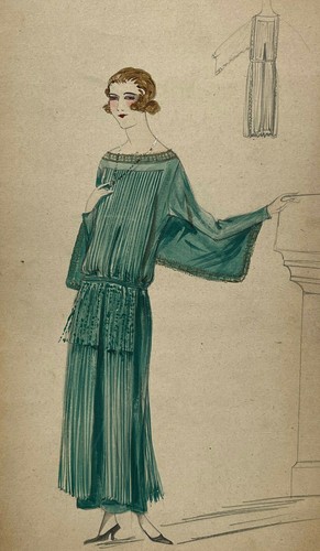 Robe verte dessin - verte,