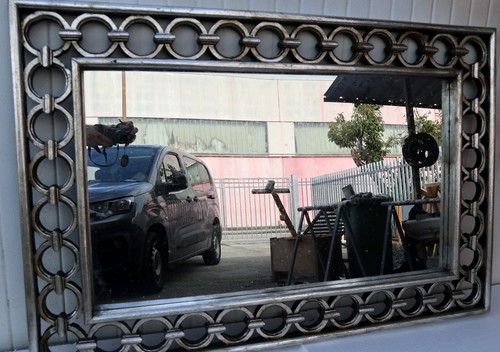 Miroir bois avec - miroir, en